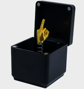 Cadeau <span class=keywords><strong>de</strong></span> Noël amusant et original pour adultes : Doigt d'honneur en boîte, blague, farce, jouet blanc pour hommes - Product Image 5