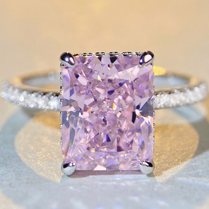 Madonna 2023 New Hot sản phẩm 14k 18K tím vàng của phụ nữ Kim Cương Vòng phòng thí nghiệm Grown Nhẫn cưới - Product Image 1