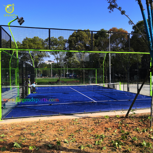 Üst satış büyük kalite kapalı açık padel çim padel çim mahkemesi Cancha De Padel özelleştirilmiş taşınabilir kürek tenis kortu