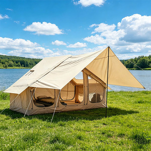 Tente de camping gonflable Camping Tribe Ridge pour 5-6 personnes, portable, quatre saisons, imperméable, pour le camping familial - Product Image 3
