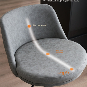 Chaises de bar américaines réglables et rotatives Tabouret de bar haut Chaises de bar à domicile Chaises de bar de style européen Chaises hautes de réception - Product Image 3