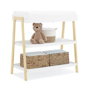 <span class=keywords><strong>Placard</strong></span> pour bébé Processus de peinture non toxique <span class=keywords><strong>Table</strong></span> à <span class=keywords><strong>langer</strong></span> pour bébé <span class=keywords><strong>avec</strong></span> 2 étagères Meubles portables pour bébé - Product Image 1