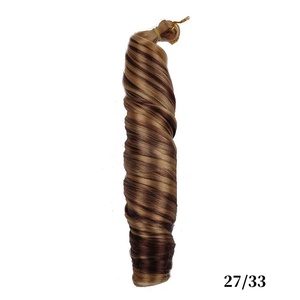 BELEZA 27/33 150g Français Curl Soyeux Bouclés Boîte Tressage Fibre Synthétique Tressage Crochet Africain Noir Femmes Extension De Cheveux - Product Image 1