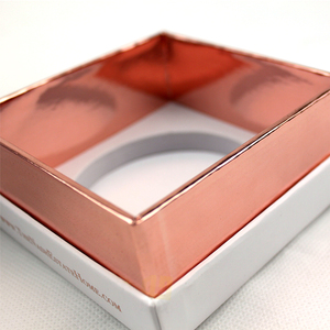 Dong Guan la caja cuadrada de cartón de lujo blanco vela con Rose oro Foiling logotipo - Product Image 5