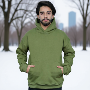 Sweat-shirt à capuche personnalisé pour homme, en molleton de coton mélangé, coupe classique, pour l'hiver, impression personnalisée, service OEM - Product Image 2