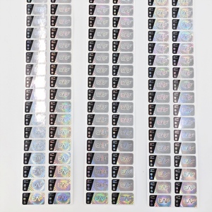 Rouleau d'étiquettes de sécurité holographiques inviolables, autocollants anti-contrefaçon personnalisés avec logo de blason, authentification du produit authentique - Product Image 2