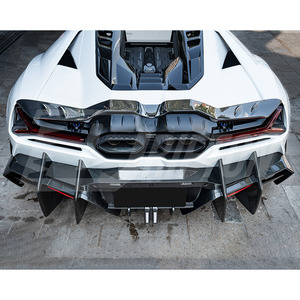 Revuelto Aggressive Full Exposed Carbon Fiber Rear Diffuser For Lamborghini Revuelto Body <b>Kits</b> - Product Image 2