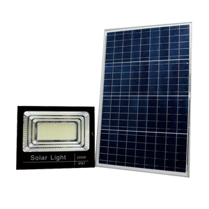 High Powered <b>All</b>-<b>In</b>-<b>One</b> 400W RGB Solar Street Light IP66 <b>Waterproof</b> LED Flood Lights With Aluminum Body 100W-300W Options LCS-FG - Product Image 1