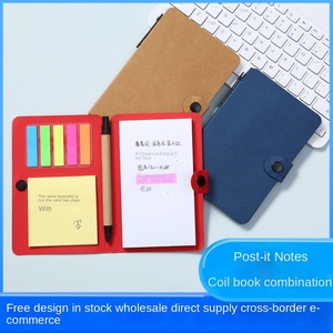 JIYA Custom Eco-friendly Kraft Paper Promotional Memo Pad Business Gifts Combination Set UV Printed Pen <b>Sticky</b> <b>Notes</b> Model - Product Image 3