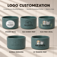NicePets Fabricant de bols pour animaux de compagnie en céramique sur mesure OEM ODM |   Usine de bols avec logo de marque privée |   Gamelle pour chat et chien, prête à l'exportation, faible MOQ