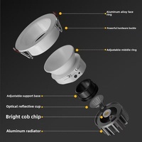 Spot LED Encastrable 12W 1100LM 3000K Moderne, Angle de Faisceau 120°, Plafonnier Intérieur pour Bureaux, Espaces Commerciaux et Magasins, Installation Facile