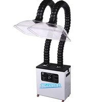 Extracteur de fumée portable extracteur de fumée laser pour coupe laser Machine d'aspiration de poussière d'ongle purificateur d'air de salon de manucure