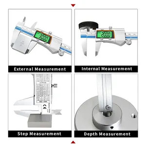 Retroilluminazione schermo LCD 150 MM 6 pollici in acciaio inox elettronico digitale calibro Vernier