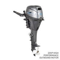 Moteur hors-bord marin Yamaha 20 CV 4 temps à essence haute puissance à refroidissement par eau pour la navigation quotidienne des navires marins