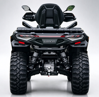 Quad 4x4 tout-terrain automatique certifié CEE avec suspension indépendante, pare-chocs en acier et pneus tout-terrain