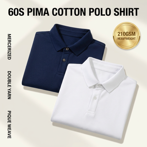 Camiseta Polo Personalizada con Logotipo para <span class=keywords><strong>Hombre</strong></span>, 60S, Algodón Pima, Camiseta Polo Informal para <span class=keywords><strong>Hombre</strong></span>, 235 g/m², 100 % Algodón Piqué, Camisetas Polo para <span class=keywords><strong>Hombre</strong></span> de Talla Grande - Product Image 2