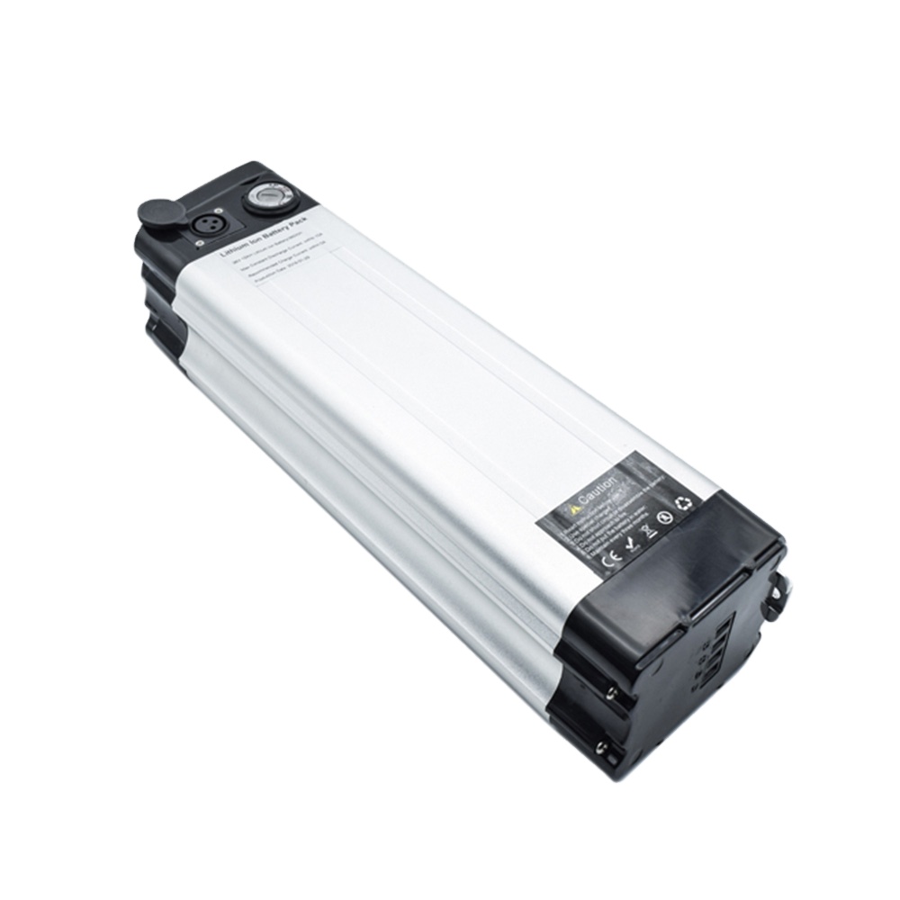 Аккумулятор GEB для электровелосипеда, перезаряжаемый литий-ионный аккумулятор серебристого цвета для электровелосипеда, 36 В 48 в 10 Ач 15 Ач 20 Ач