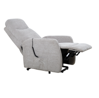 Fauteuil inclinable électrique en tissu lin avec fonction de levage, pour personnes âgées, idéal pour le salon
