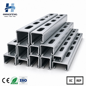 Profilés en acier galvanisé à chaud Q235B Q355B, acier inoxydable, aluminium, système solaire, profilés en C - Product Image 1