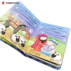 Libro di bordo con stampa Cartoon Cartoon inglese palmare e cartonato stampa libro stampato libro personalizzato per bambini