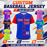 Maillot de baseball personnalisé haut de gamme entièrement sublimé pour les équipes, uniforme de baseball pour les clubs, les écoles, les événements sportifs