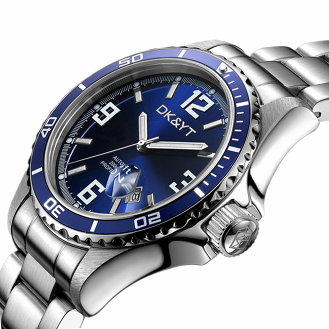 High Quality Steel Dive Watch Heren Horloge New Automatic Mechanical Watch 20ATM Waterproof Diver Watch