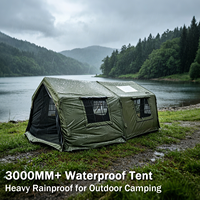 Tente gonflable de camping extérieure en coton TC 8+8 extensible, imperméable et coupe-vent pour le glamping - Vente en gros