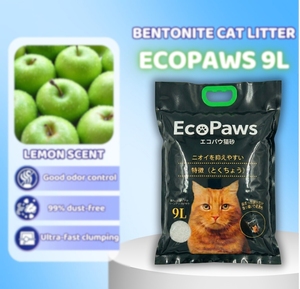 Arena para Gatos Aglomerante de Arcilla Bentonita Ecopaws, Tecnología Odor Lock, Bajo en Polvo, Arena para Gatos Segura e Higiénica al por Mayor - Product Image 1