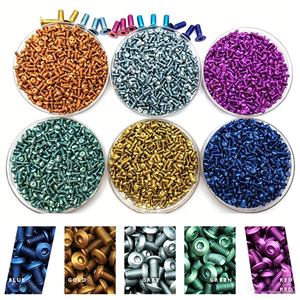Customized High Quality Anodized Colored ISO Metric M3 Titanium Alloy Hexagonal <strong>Socket</strong> Pan Head Titanium <strong>Screws</strong> - Product Image 2