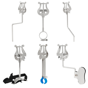 Clip de fixation pour pupitre d'instruments à vent : cor, <span class=keywords><strong>trombone</strong></span>, trompette, saxophone, clarinette, lyre - Product Image 1