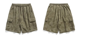 Lâche élastique cordon poche Camo Cargo Chorts personnalisé été Street Wear pour hommes - Product Image 5