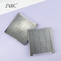 Palette de fards à paupières 12 couleurs à marque privée, avec couvercle transparent, palette vide pour correcteur, palette de blush multichrome pour le maquillage quotidien