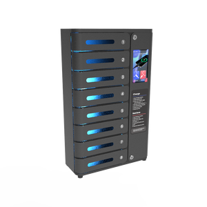 <span class=keywords><strong>MIA</strong></span> Pre - Casillero de Carga para Teléfonos Celulares con Pantalla Táctil de 8 Compartimentos, Casillero de Almacenamiento Seguro, Estación de Carga Rápida para Cafeterías, Restaurantes y Hoteles - Product Image 1