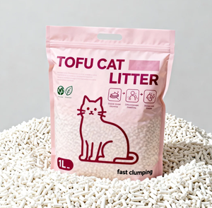 Arena para Gatos de <span class=keywords><strong>Tofu</strong></span> en Tiras, Biodegradable, Ecológica, Baja en Polvo, Fuerte Aglutinación, Alta Calidad, a Granel, 5 kg - Product Image 2