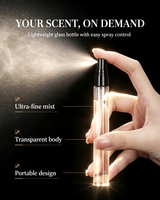 Flacons de parfum cylindriques vides en verre de 2 ml, 3 ml, 5 ml, 10 ml en gros, gravure personnalisée OEM, faible MOQ, conteneurs de parfum en gros avec boîte