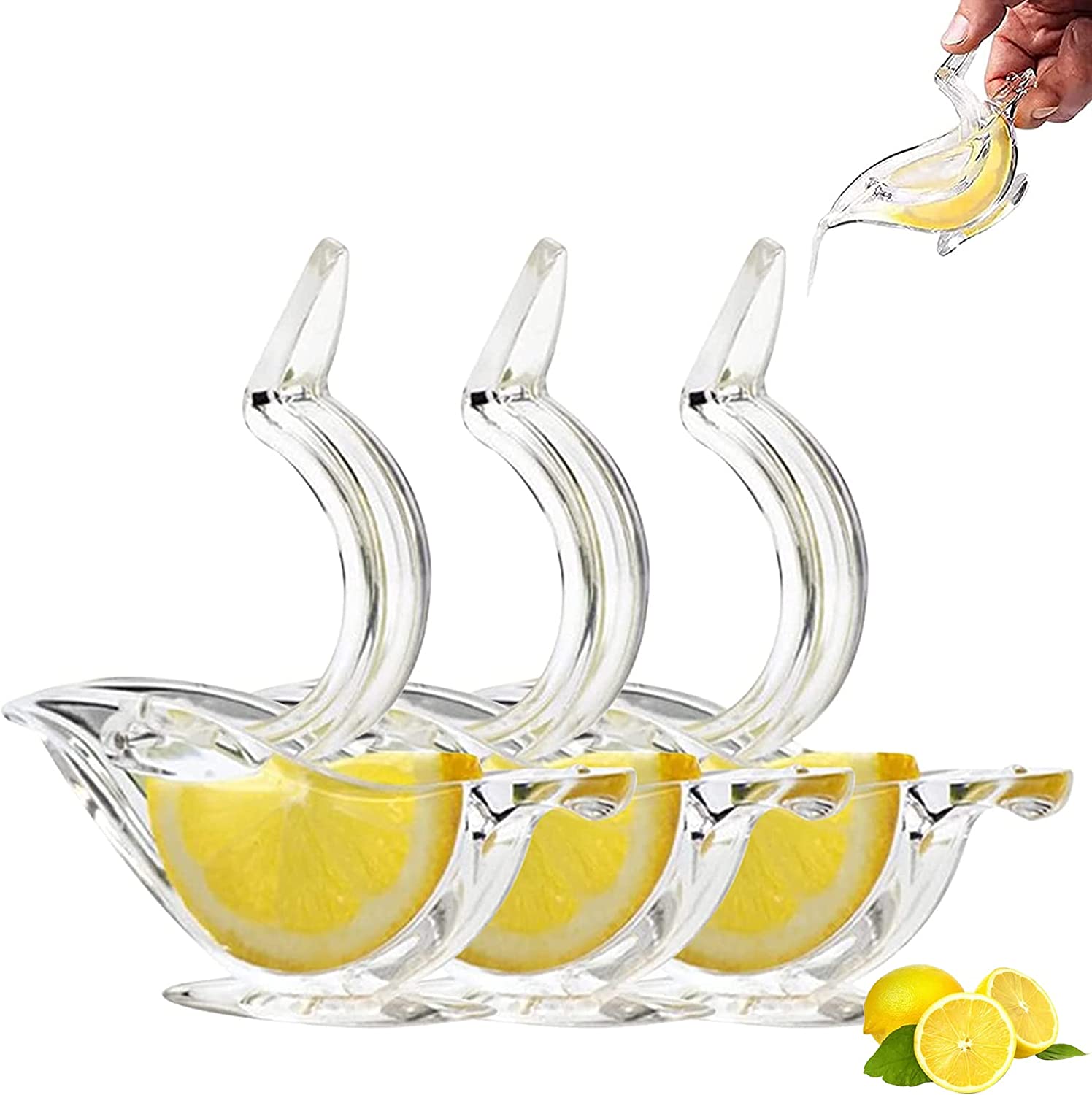 2022 Взрывные вещества Лимонный сок Набор из 2 предметов Птица Акриловая соковыжималка для лимонного сока Кристалл Ручной лимонный сок