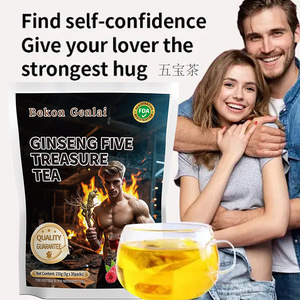 Thé aux Herbes Cinq Trésors au Ginseng Personnalisé OEM pour la Santé Masculine, Sachet de 150g TK - Product Image 3
