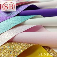 Tissu en similicuir synthétique semi-PU brillant et pailleté pour sacs à bandoulière, canapés, chaussures et carnets