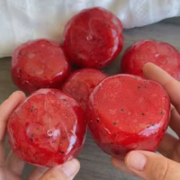 Jouets à presser en forme de boules de smoothie à la pastèque, faits à la main, croustillants et non rebondissants, jouets anti-stress, cadeaux originaux pour enfants et adultes