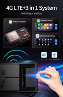 Écran tactile 4K sans fil 11,4 pouces pour voiture, Android 15, 4+64 Go, Carplay et Android Auto, double caméra embarquée pour boîtier multimédia automobile