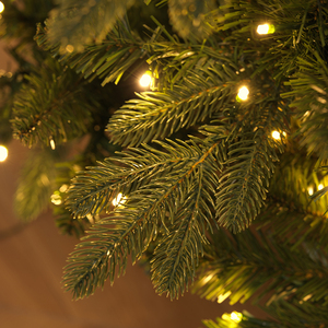 Árbol de Navidad Automático Grande de Cinco Ramas, Mezcla de PE y PVC, con Luces LED, Ideal para Decoración de Sala de Estar, Dormitorio, Hotel y Centro Comercial - Product Image 6