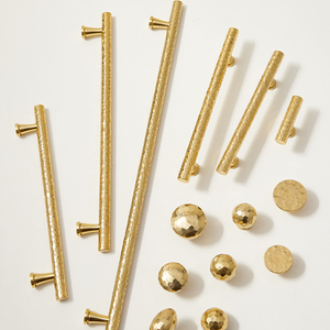 Handmade Hammer French European Pigeon Egg Brass Handle Gold Modern Simple <strong>Bedroom</strong> &amp; Kitchen Wardrobe <strong>Door</strong> Drawer Cabinet - Product Image 2