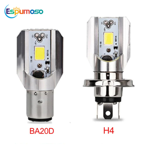 Đèn LED xe máy H4 BA20D COB Đèn pha xe máy tự động 12V Đèn LED xe điện Bộ chuyển đổi động cơ điện - Product Image 1