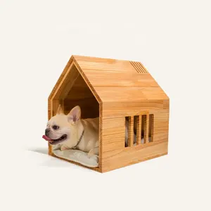 Sıcak satış yavru yatak küçük köpek yatağı kitty yatak kedi evi ahşap yüksek kalite toptan özelleştirilmiş pet mobilya