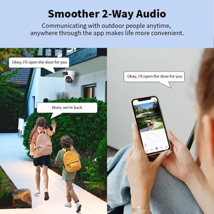 Caméra de sécurité dôme WIFI 8MP CCTV Double objectif 360 degrés PTZ Détection humanoïde IA Suivi de mouvement IP66 Étanche <span class=keywords><strong>Cloud</strong></span> 1 an - Product Image 3