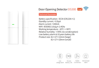 Staniot Tuya Smart WIFI capteur de porte magnétique fenêtre ouverte/fermée détecteur 10 ans APP alerte télécommande alarme de sécurité