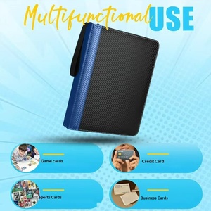 Album <span class=keywords><strong>photo</strong></span> portable personnalisable grande capacité, étanche, à fermeture éclair, quatre compartiments, pour collection de cartes <span class=keywords><strong>Pokémon</strong></span> - Product Image 2