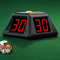 Chronomètre portable GANXIN GP88 Pro en ABS pour échecs et mahjong avec compte à rebours de 15/20/30/60 secondes et affichage 4 faces