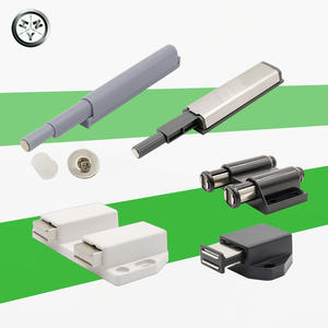 Loquet de porte magnétique avec boîtier en plastique et métal, fermeture douce à pousser pour meubles et armoires - Product Image 2