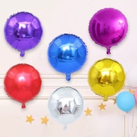 Grand ballon en mylar rond de 18 pouces pour anniversaire, mariage, Noël, Halloween, anniversaire de mariage, fête de remise de diplôme, gonflable à l'hélium ou à l'air